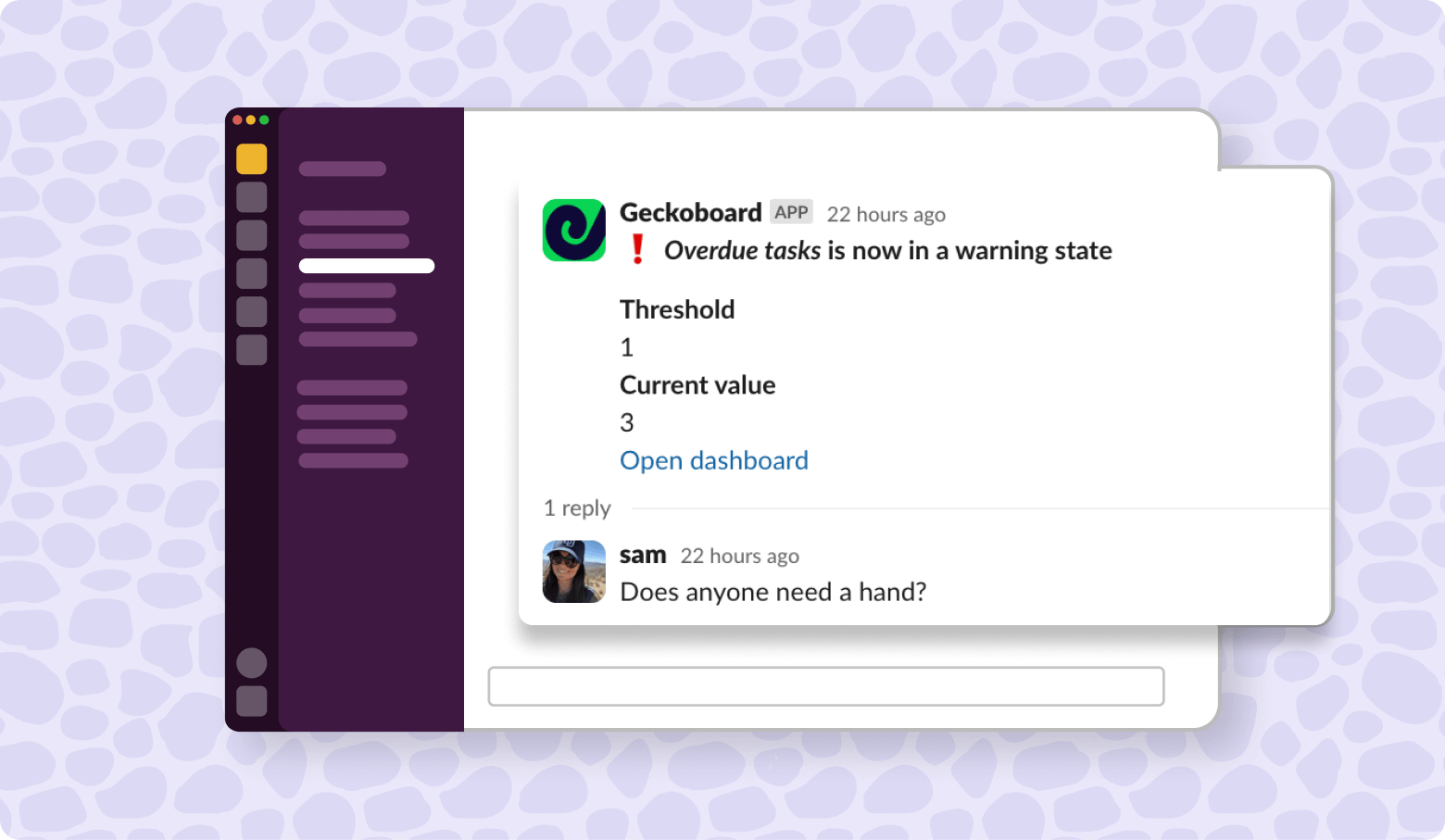 Get alerted in Slack when KPIs change